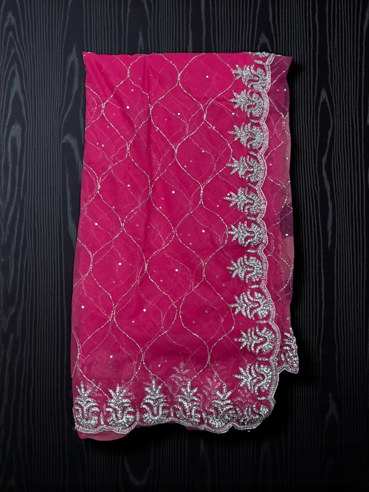 Designer Net Saree with Ready Blouse, Cultural Wear for Women, Aug42 - Saree Ghor Charlotte