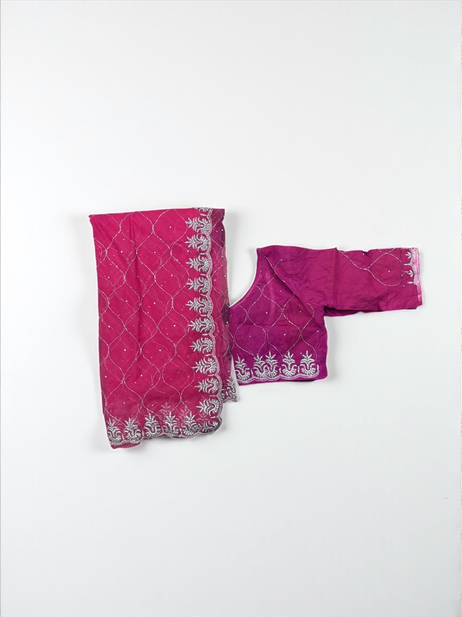 Designer Net Saree with Ready Blouse, Cultural Wear for Women, Aug42 - Saree Ghor Charlotte