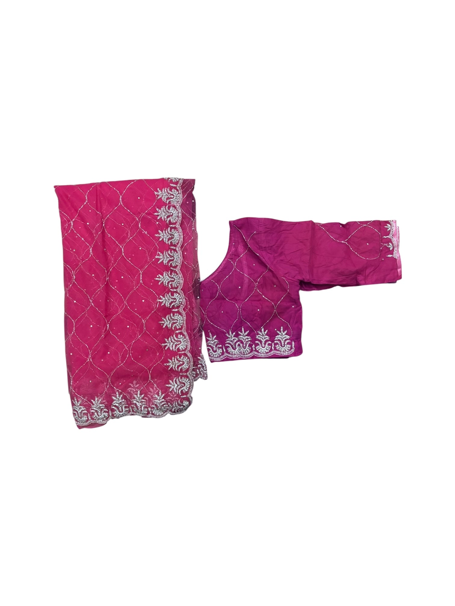 Designer Net Saree with Ready Blouse, Cultural Wear for Women, Aug42 - Saree Ghor Charlotte