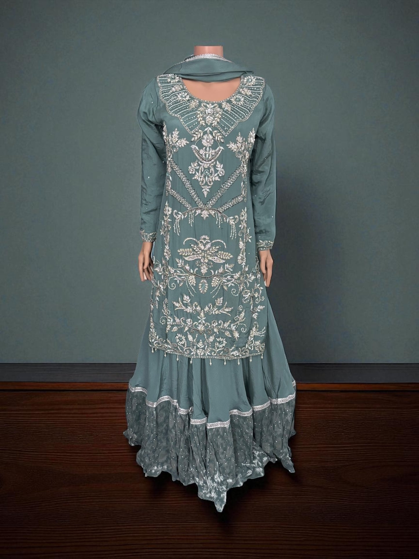 Heavy Work Salwar Kameez, Cultural Wear for Women, Aug17
