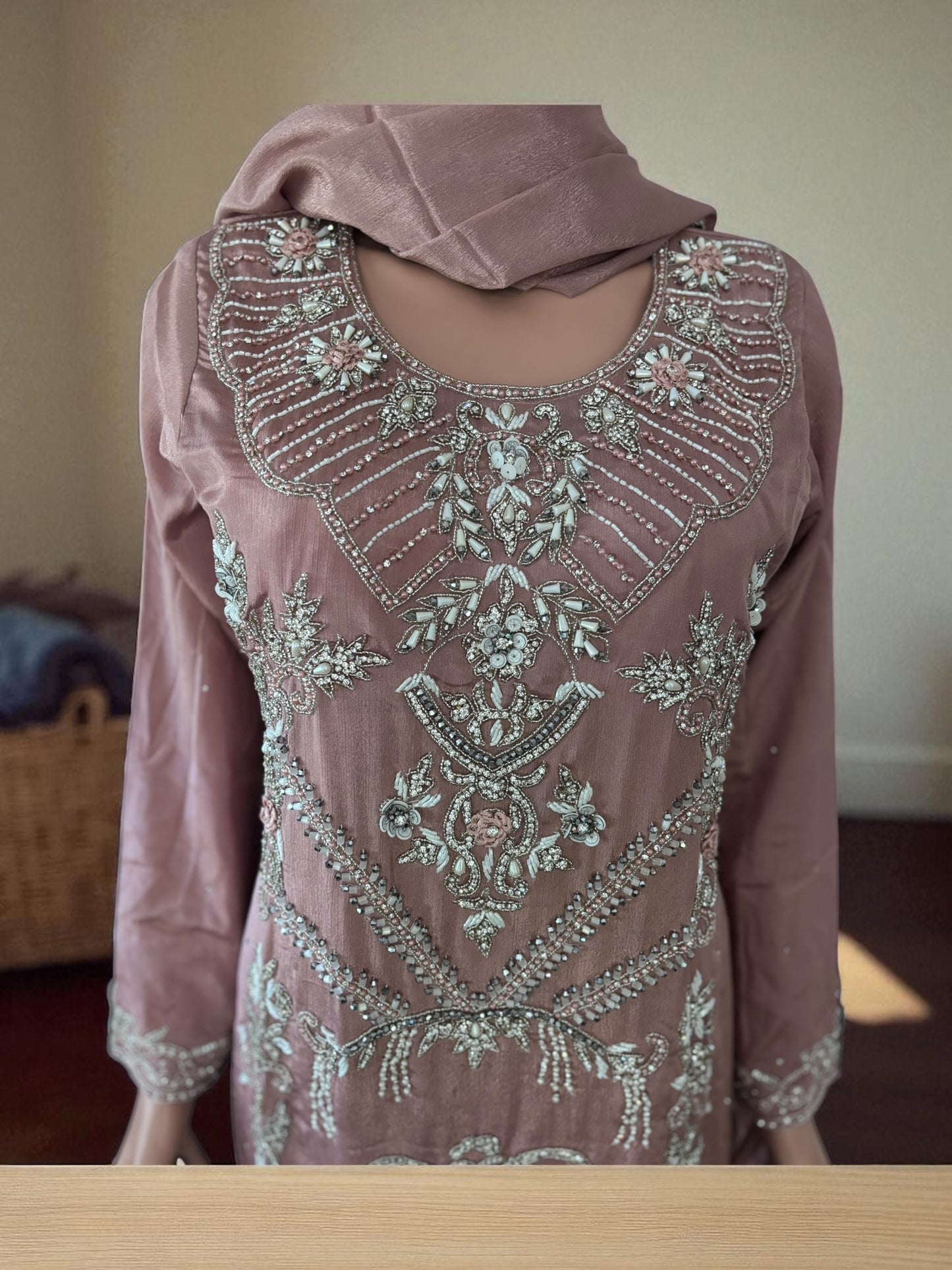 Heavy Work Salwar Kameez, Cultural Wear for Women, Aug18
