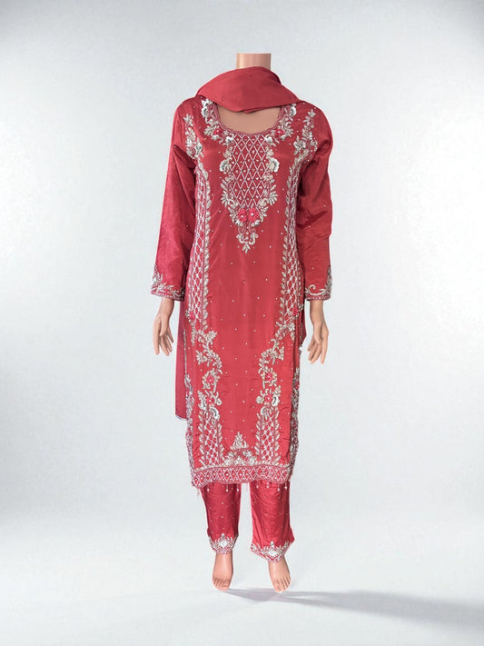 Heavy Work Salwar Kameez, Cultural Wear for Women, Aug21