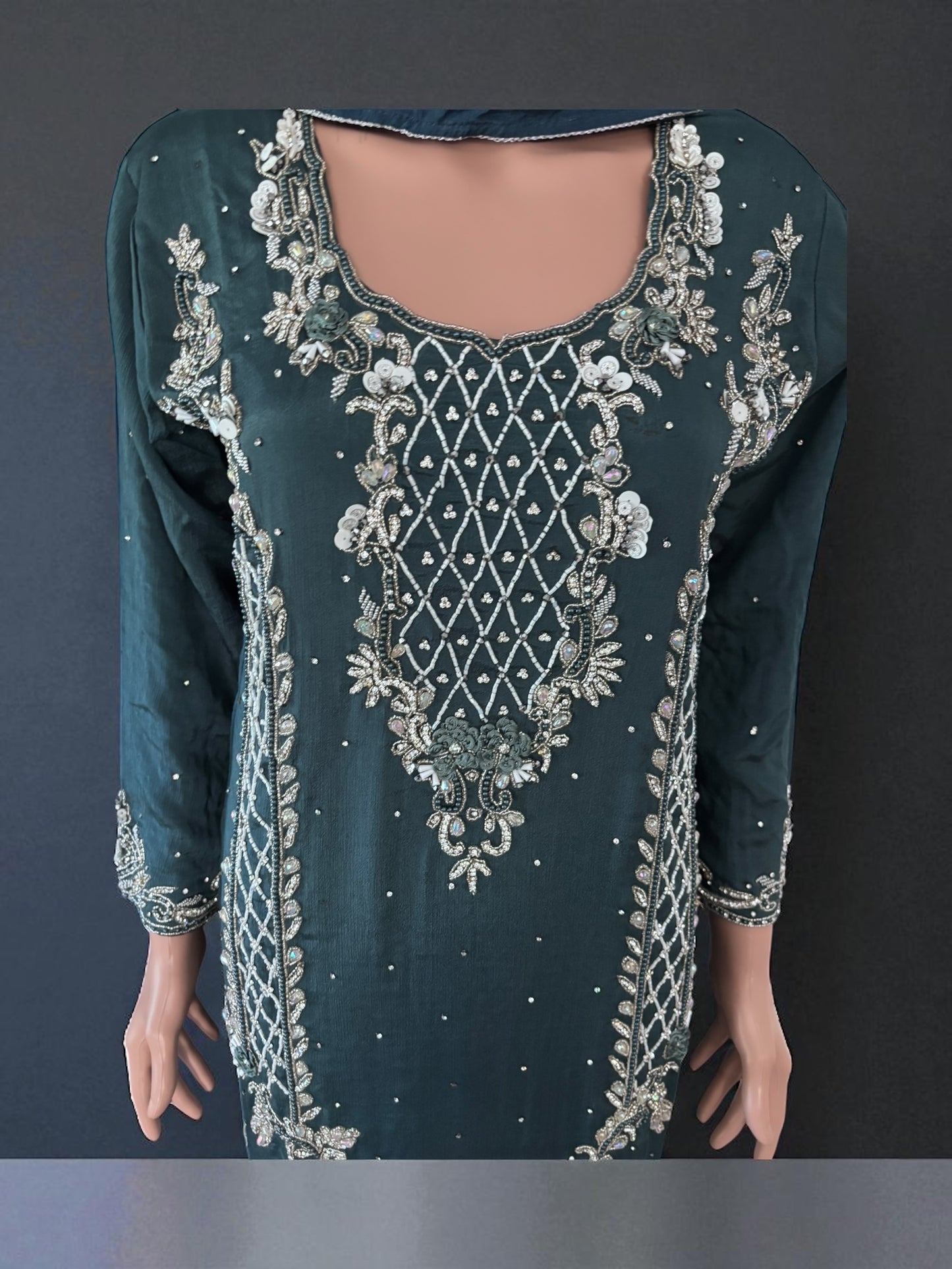 Heavy Work Salwar Kameez, Cultural Wear for Women, Aug23