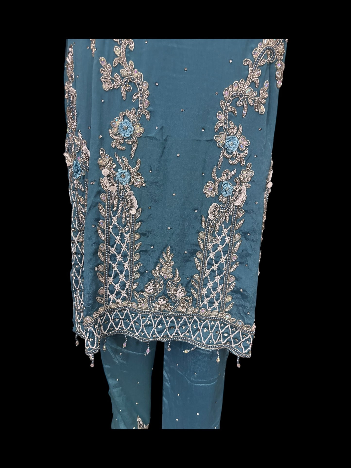 Heavy Work Salwar Kameez, Cultural Wear for Women, Aug24