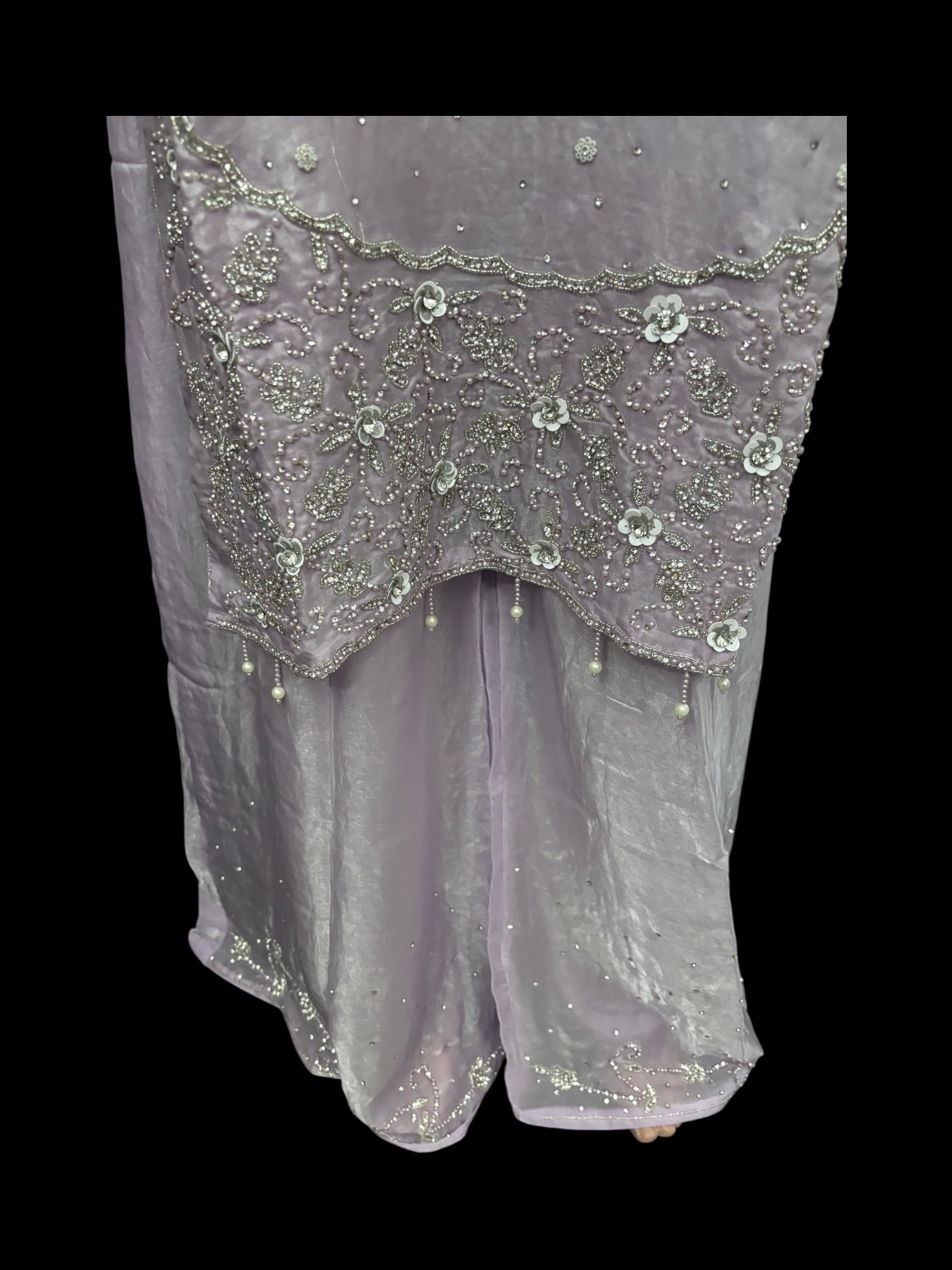 Elegant Heavy Work Salwar Kameez for women by Saree Ghor Charlotte, showcasing intricate embroidery and traditional cultural wear.
