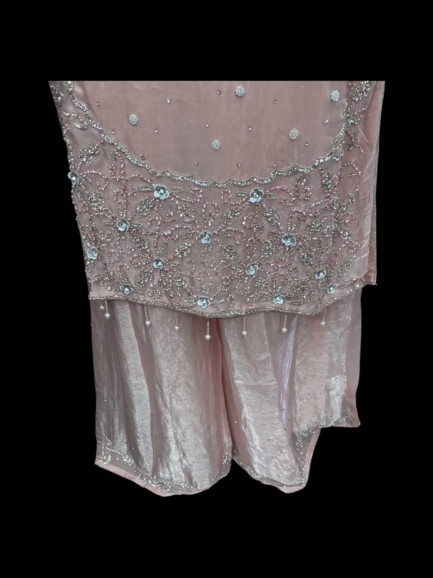 Heavy Work Salwar Kameez by Saree Ghor Charlotte featuring intricate embroidery and traditional cultural design for women.