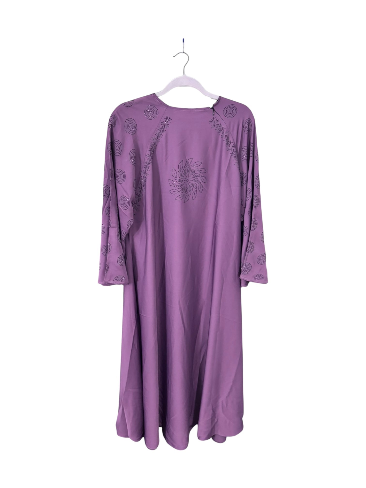Women’s black Abaya Burqa by Saree Ghor Charlotte, modest Islamic dress with flowing fabric and elegant design.