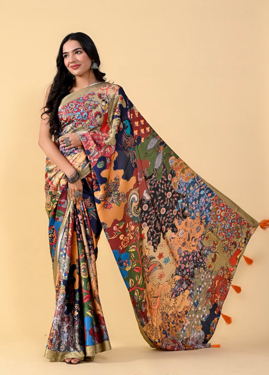 Celebrate tradition with a touch of contemporary: Lucaya Vol 2 Silk Saree - The epitome of sophistication and charm