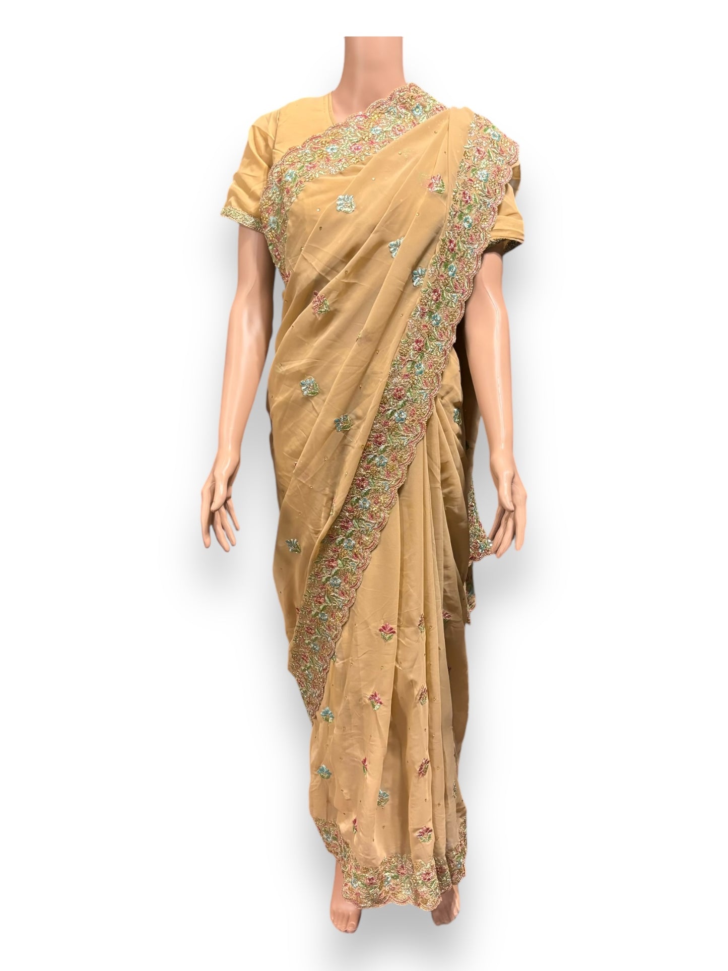 Traditional Designer Saree with Ready Blouse - 012