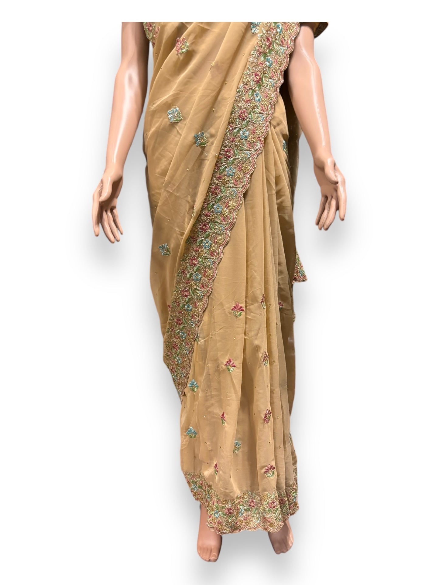 Traditional Designer Saree with Ready Blouse - 012