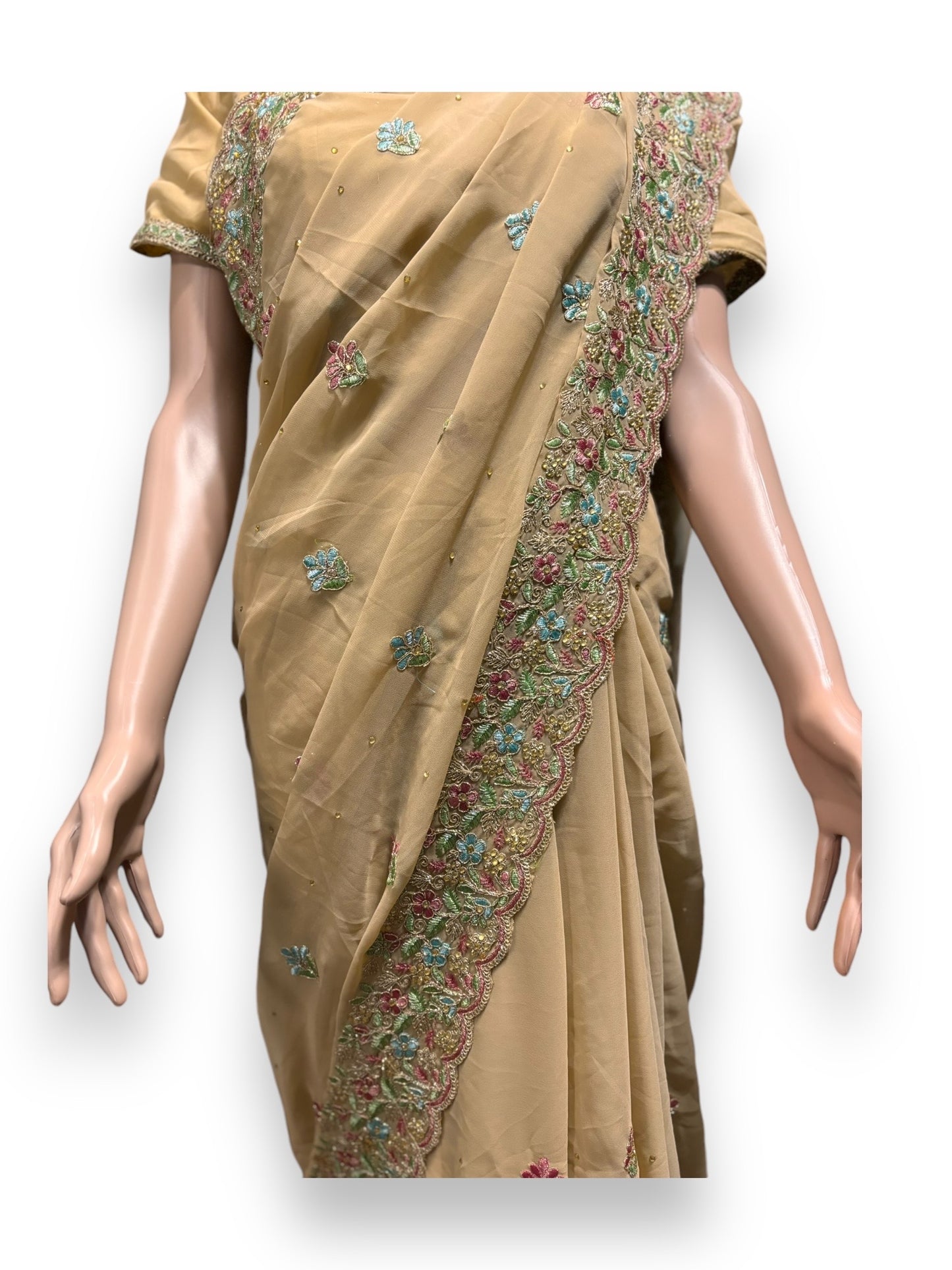 Traditional Designer Saree with Ready Blouse - 012