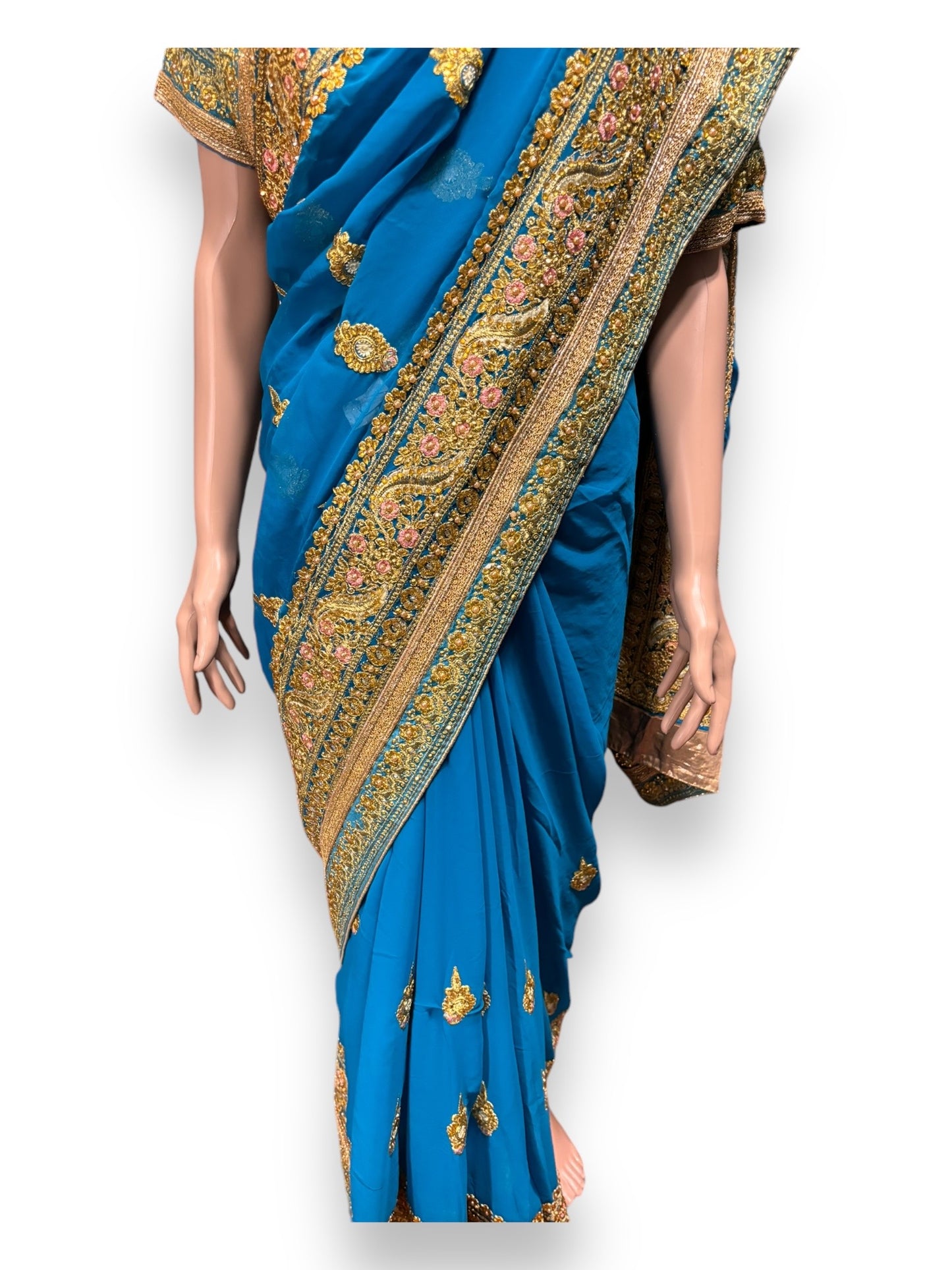 Traditional Designer Saree with Ready Blouse - 011