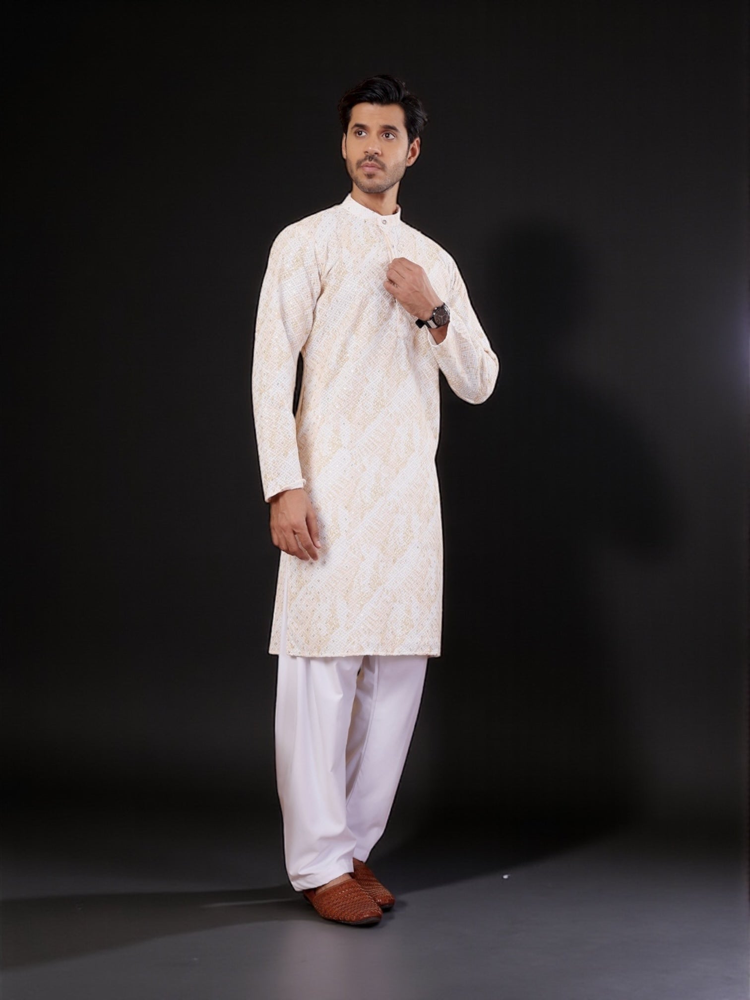 Traditional Men's Kurta Pajama Set– Cultural Wear for Men