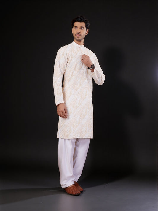 Traditional Men's Kurta Pajama Set– Cultural Wear for Men