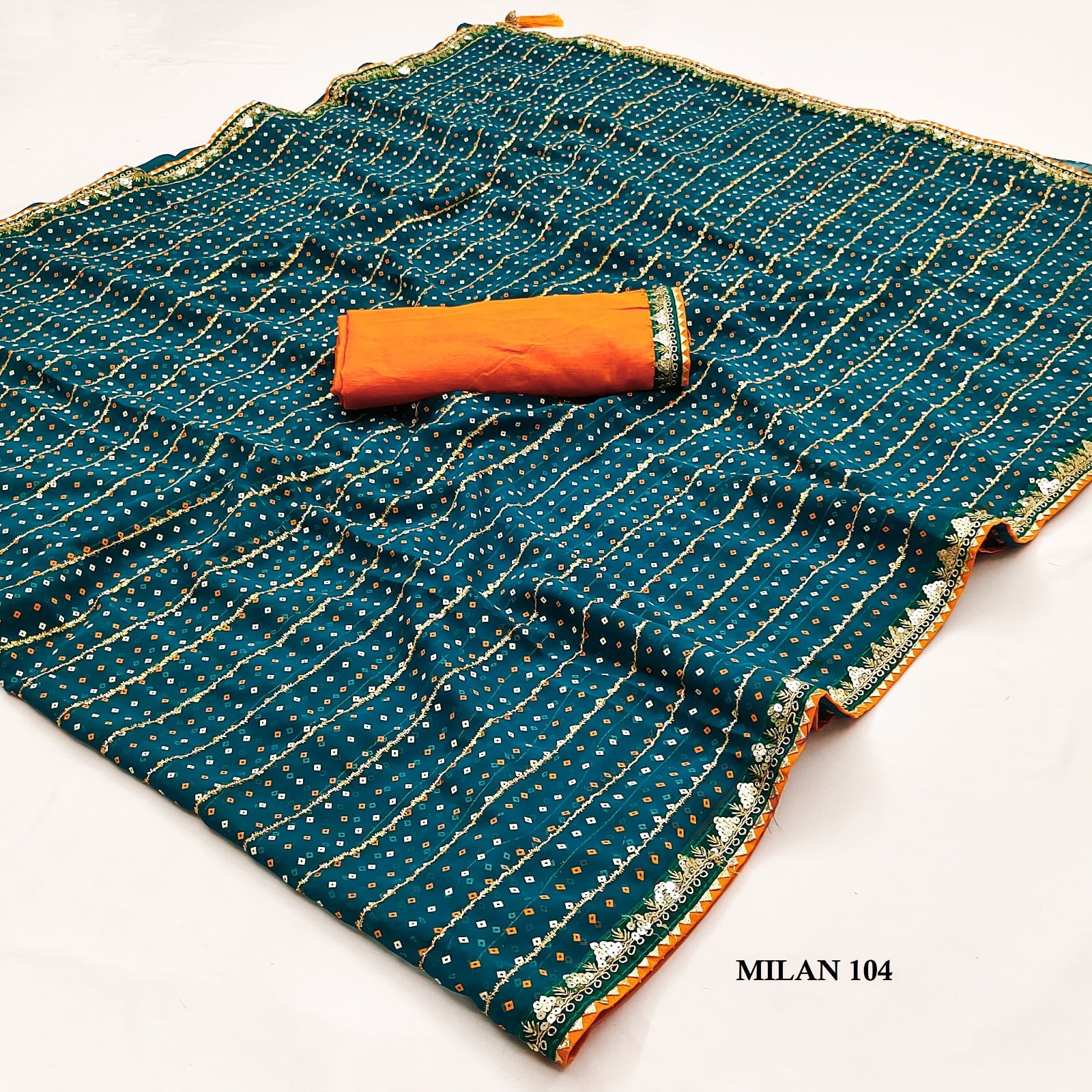 Georgette Blooming Traditional Saree, Cultural Wear for Women