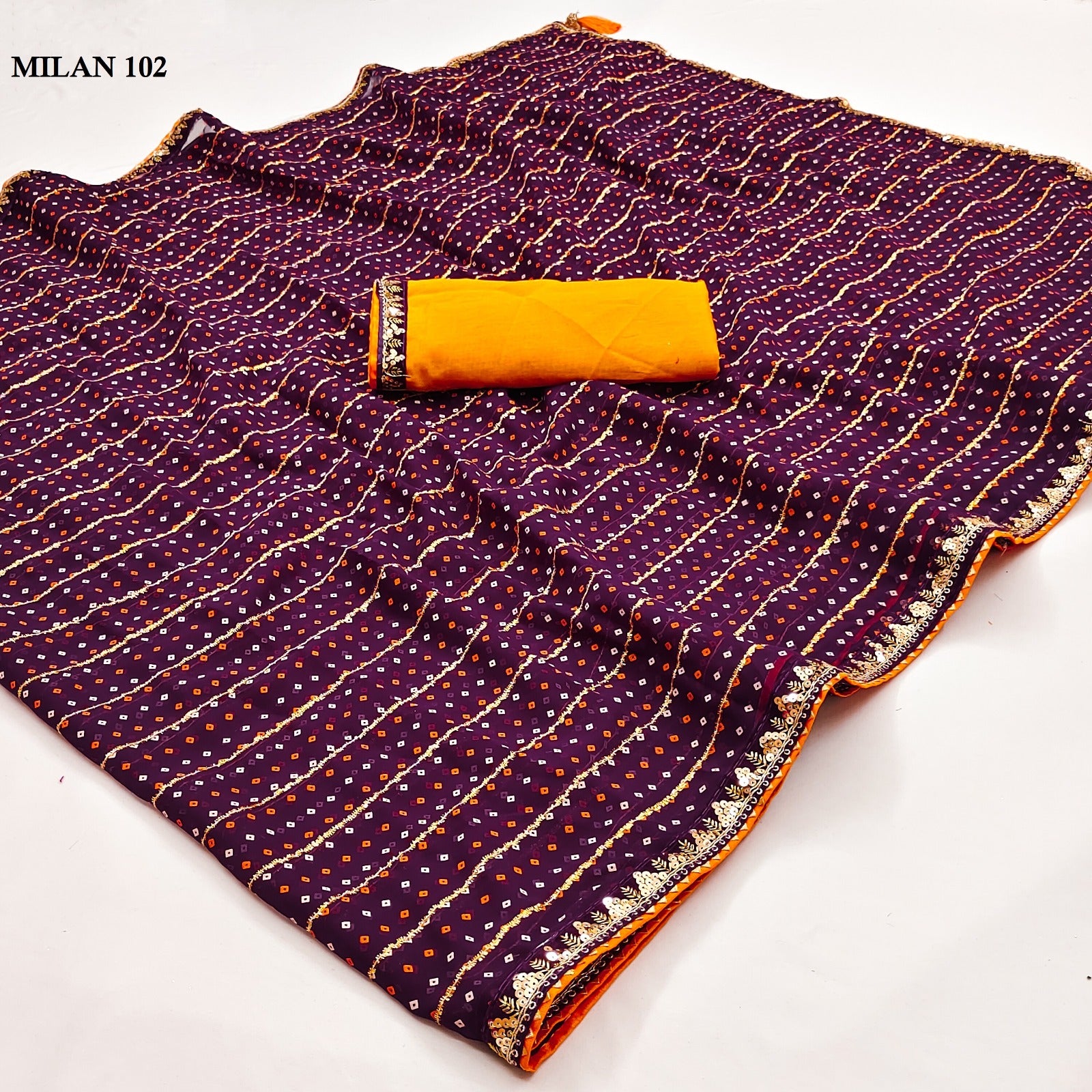 Georgette Blooming Traditional Saree, Cultural Wear for Women