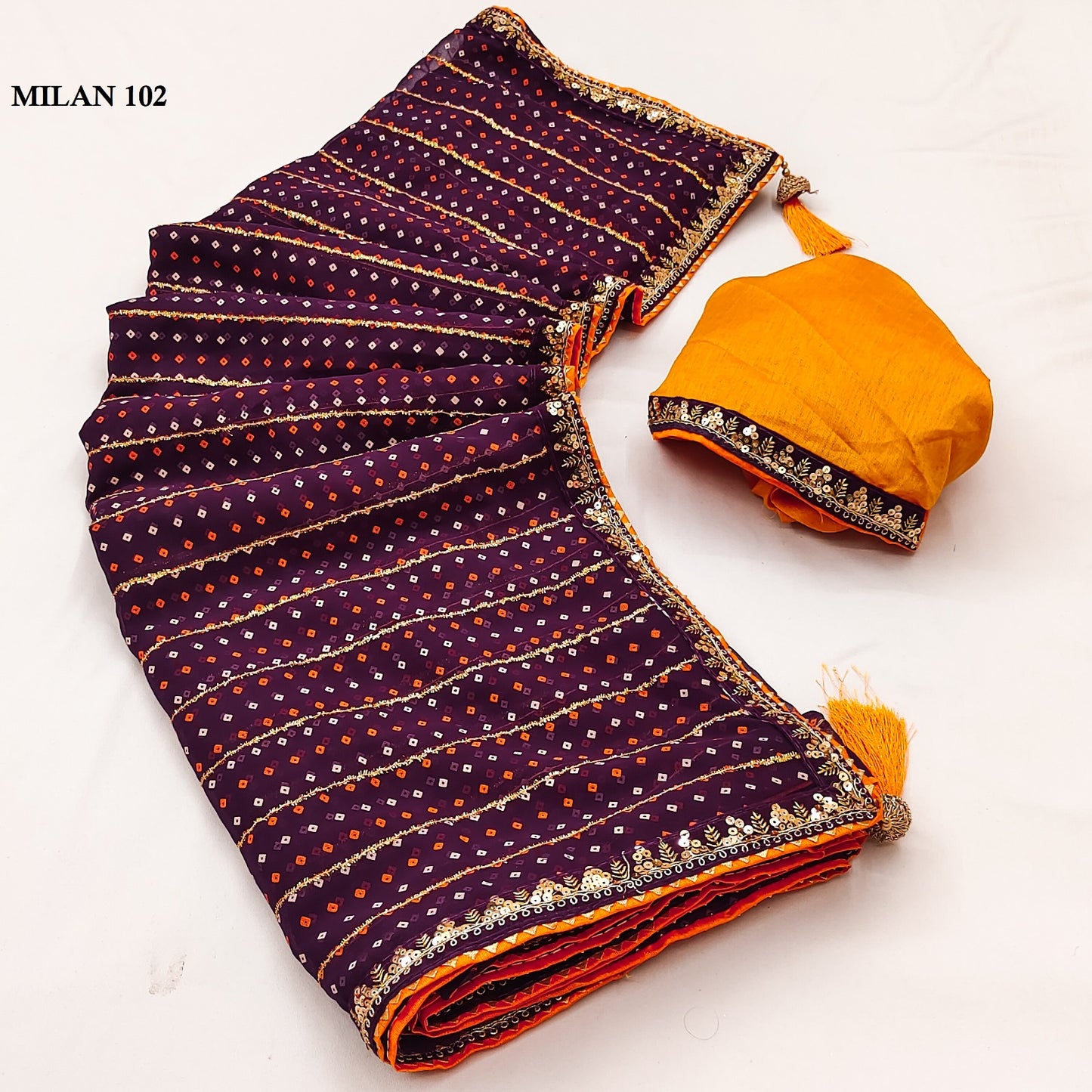 Georgette Blooming Traditional Saree, Cultural Wear for Women