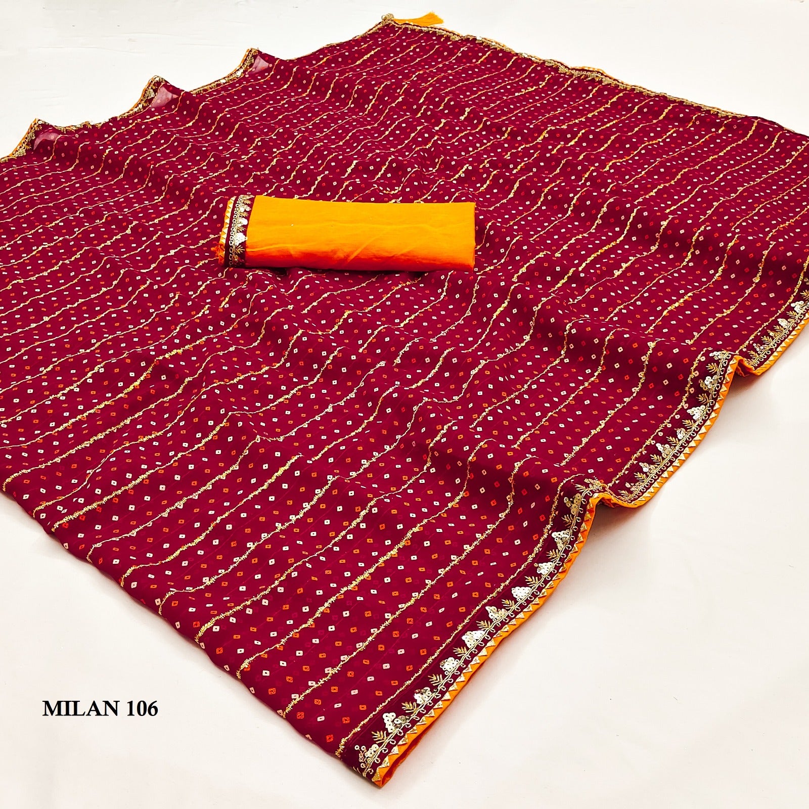 Georgette Blooming Traditional Saree, Cultural Wear for Women