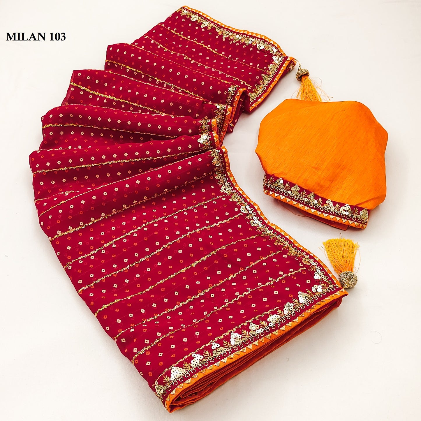 Georgette Blooming Traditional Saree, Cultural Wear for Women