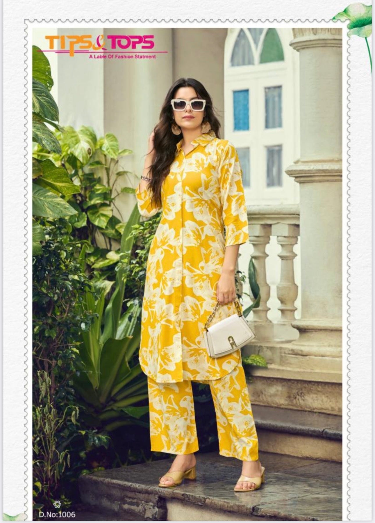 Rayon Print Traditional Two Piece Kurti Set, Cultural Wear for Women