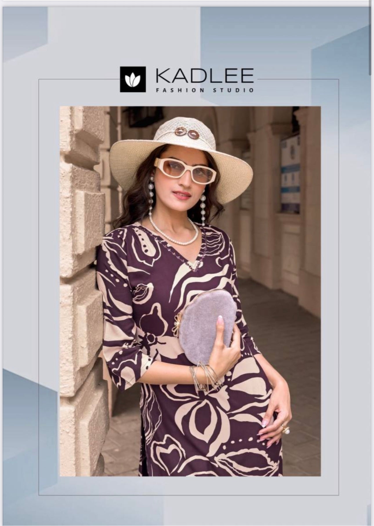 Rayon Print Traditional Two Piece Kurti Set, Cultural Wear for Women