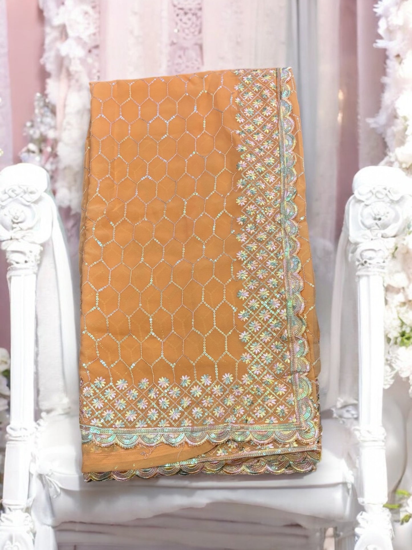 Traditional Designer Saree with Ready Blouse - 018