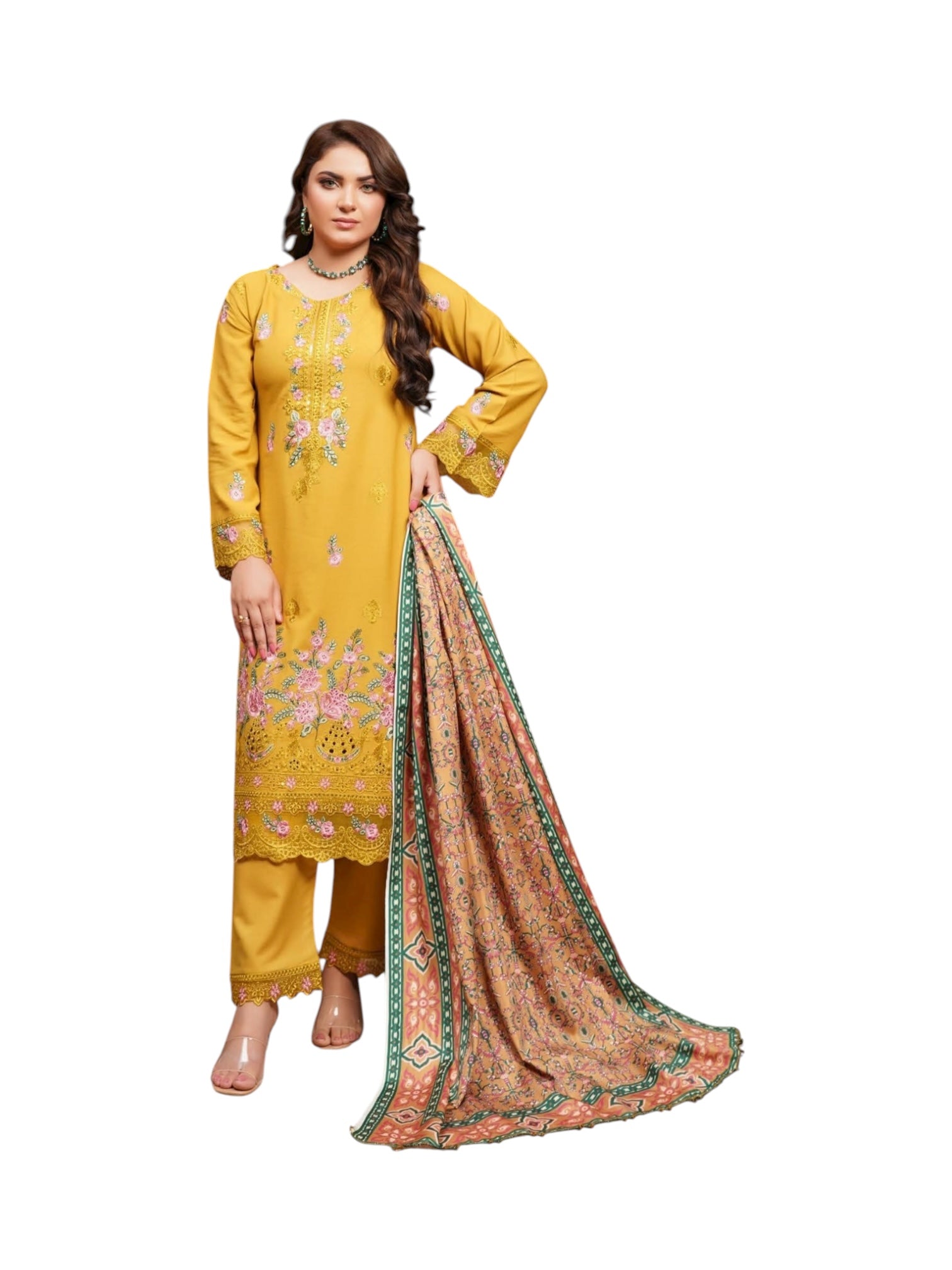 Traditional Pakistani Salwar Kameez for women featuring vibrant embroidery and elegant design from Saree Ghor Charlotte.