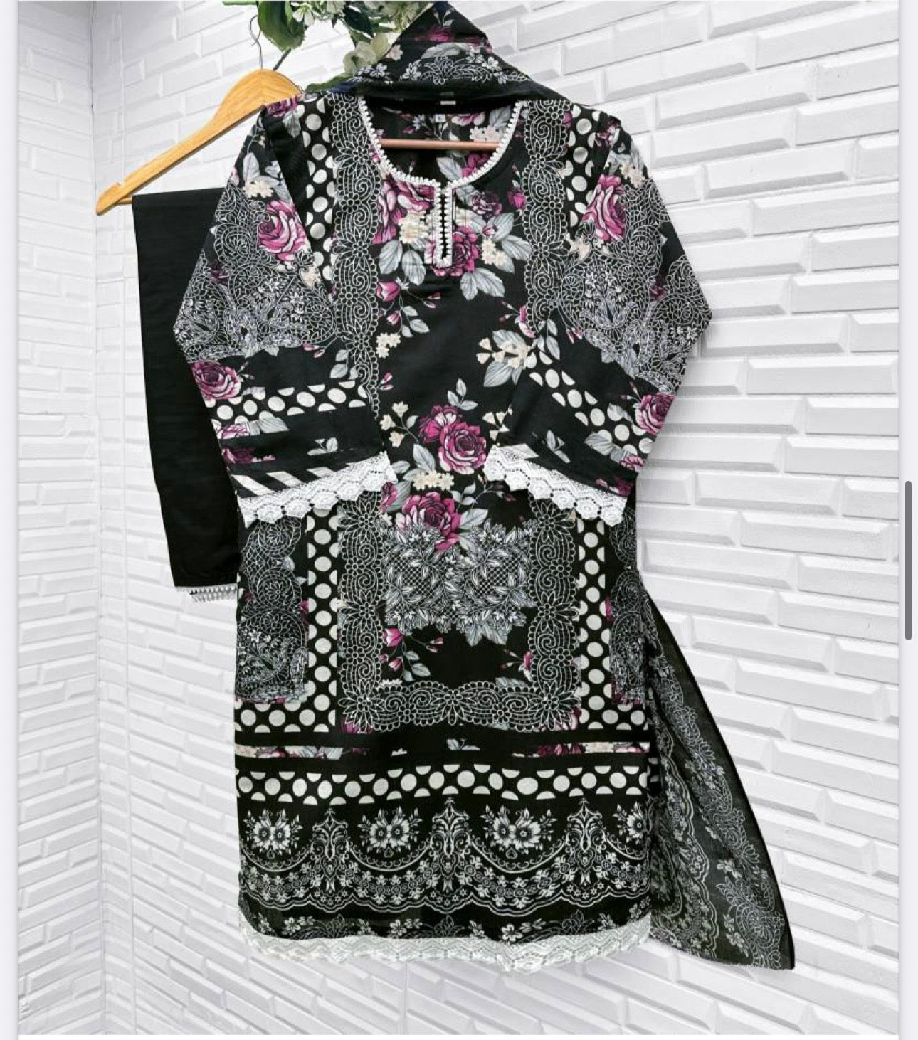 Cotton printed traditional Salwar Kameez for women by Saree Ghor Charlotte, featuring vibrant cultural design and comfortable fit.