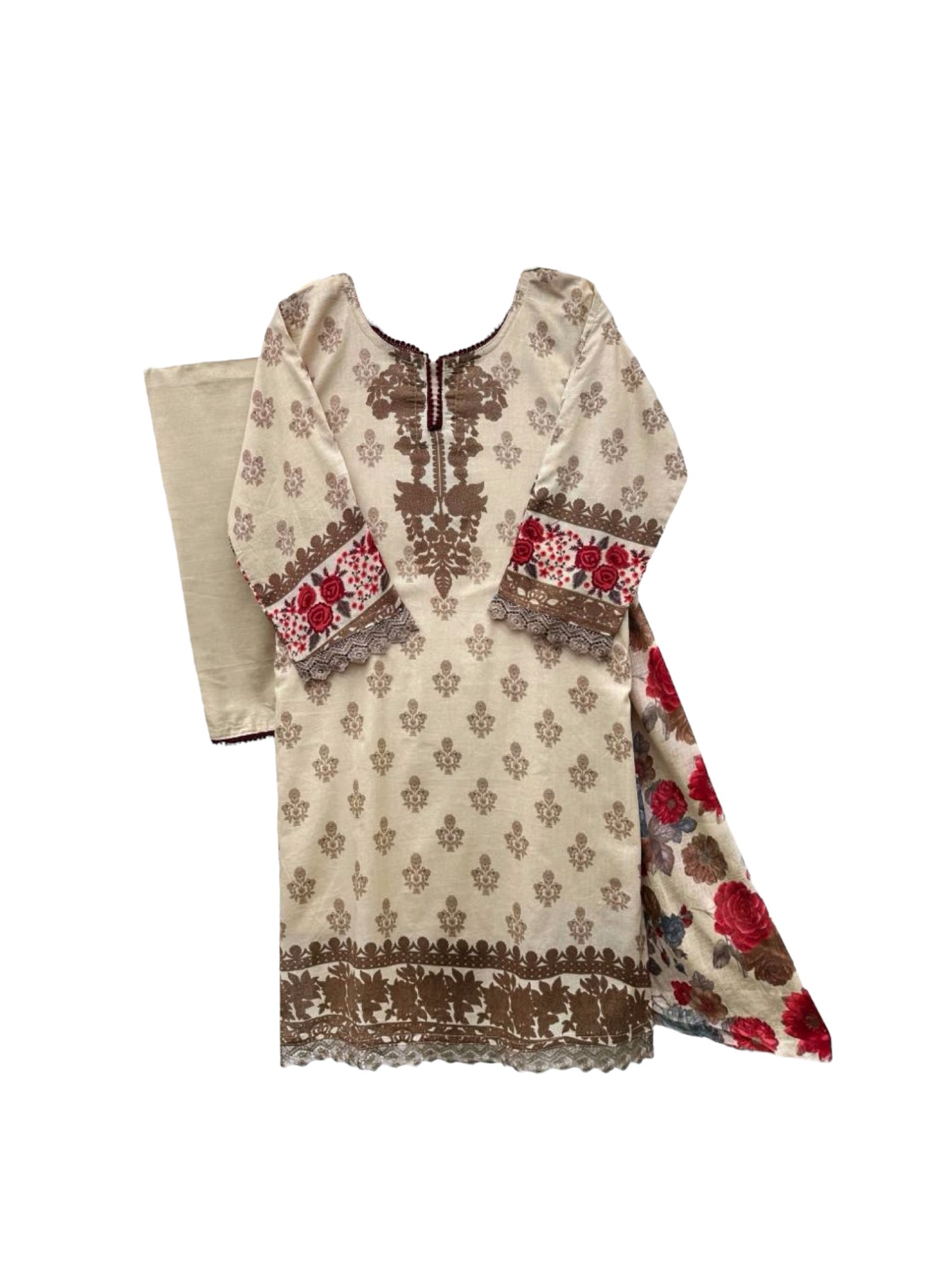 Cotton printed traditional Salwar Kameez for women in vibrant colors, stylish cultural wear from Saree Ghor Charlotte.