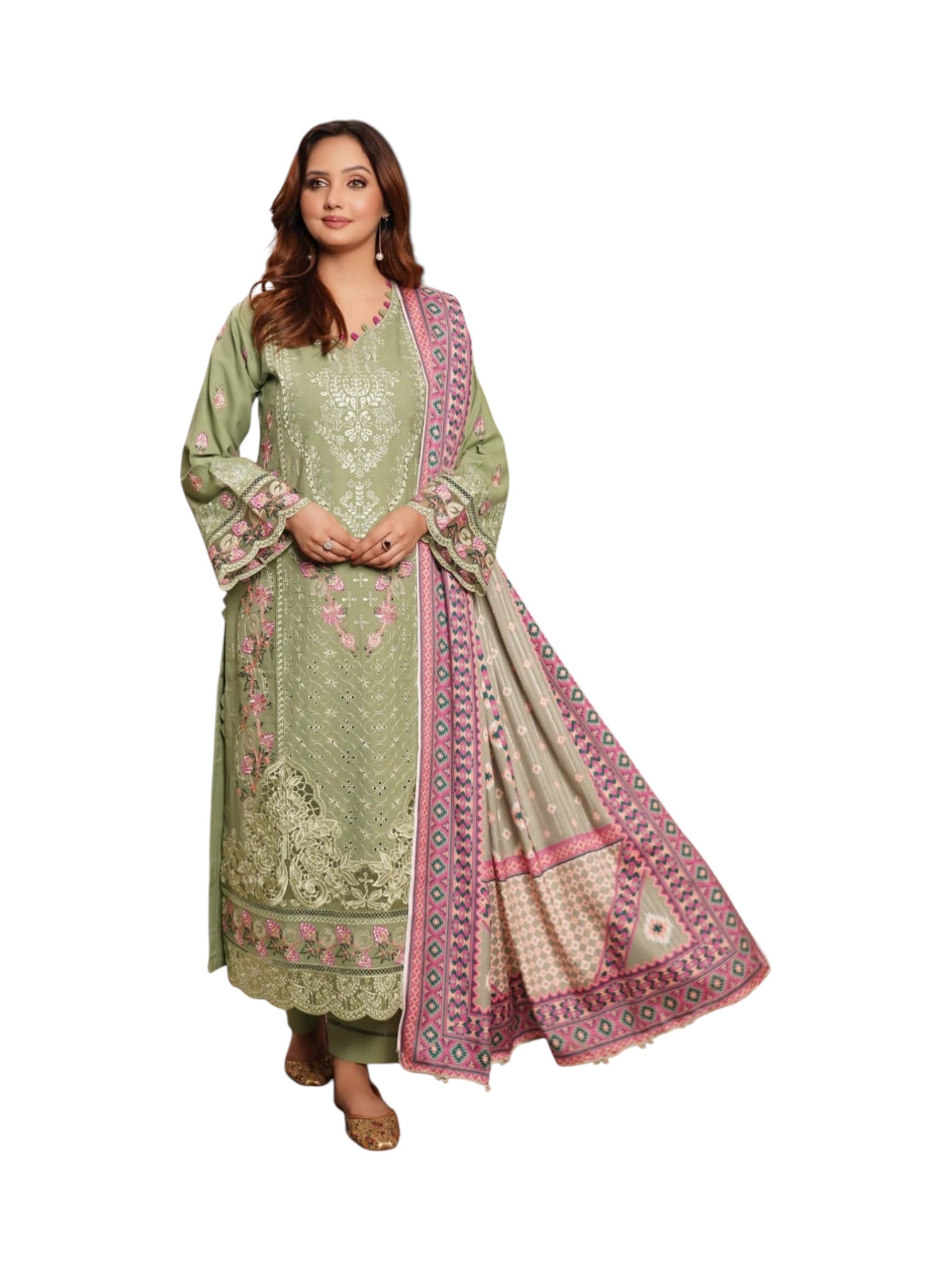Traditional Pakistani Salwar Kameez for women, featuring intricate embroidery and vibrant colors, by Saree Ghor Charlotte.