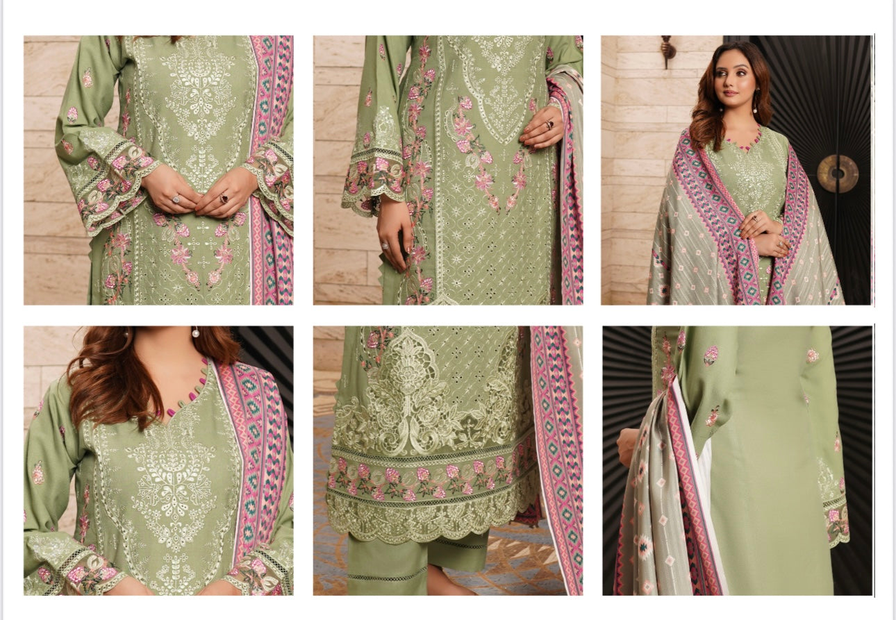 Traditional Pakistani Salwar Kameez for women, featuring vibrant fabric and intricate embroidery from Saree Ghor Charlotte.