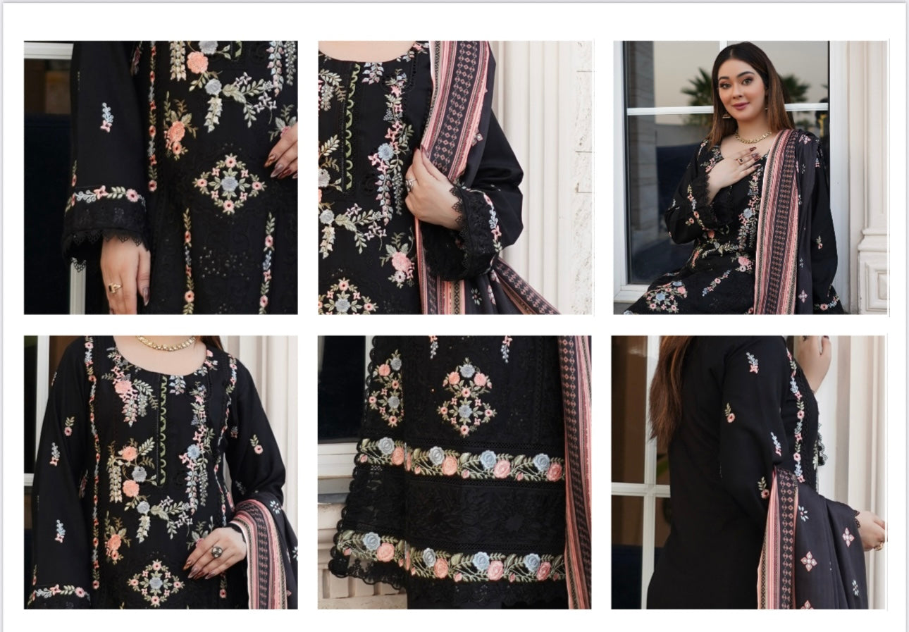 Traditional Pakistani Salwar Kameez for women, featuring intricate embroidery and vibrant colors, by Saree Ghor Charlotte.