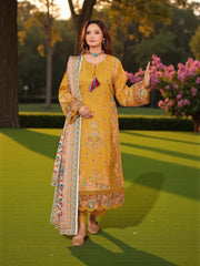 Traditional Pakistani Salwar Kameez for women, cultural wear from Saree Ghor Charlotte featuring vibrant fabric and intricate embroidery.
