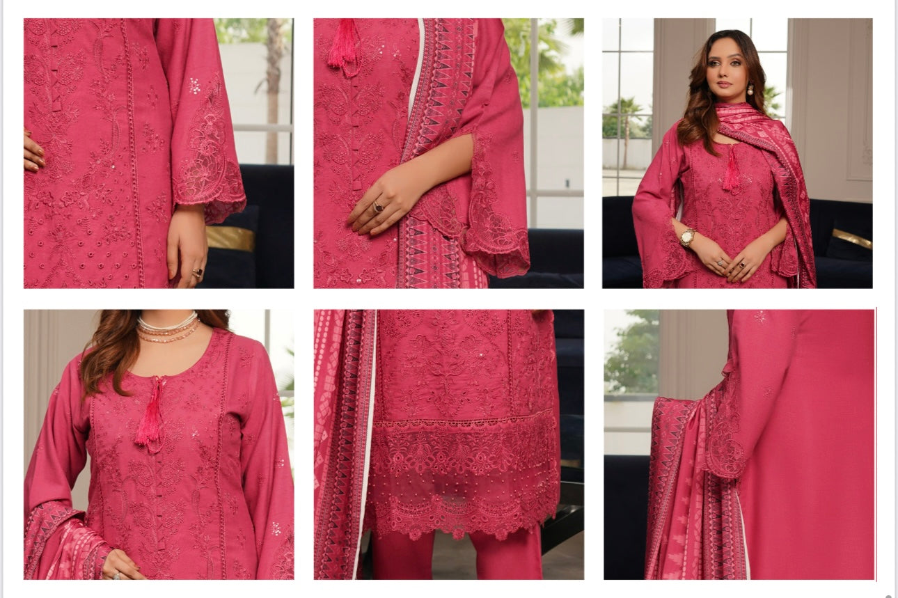 Traditional Pakistani Salwar Kameez for women by Saree Ghor Charlotte, featuring vibrant fabric and intricate embroidery.