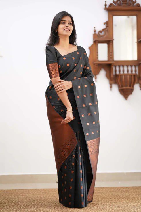 Jacquard Art Silk Traditional Saree - 3