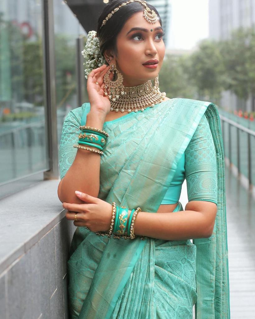 Kaveri Designer Lichi Silk Saree