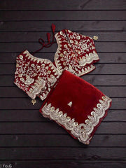 Traditional Saree with Ready Blouse, Cultural Wear for Women
