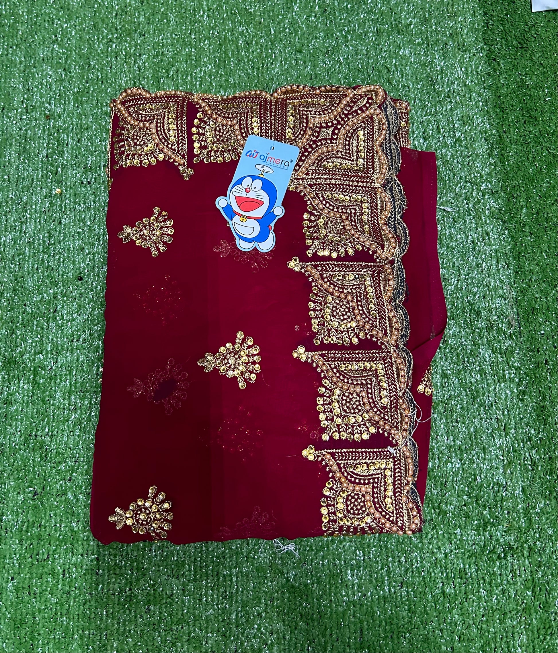 Designer Traditional Stone Work Saree for Women - Saree Ghor Charlotte