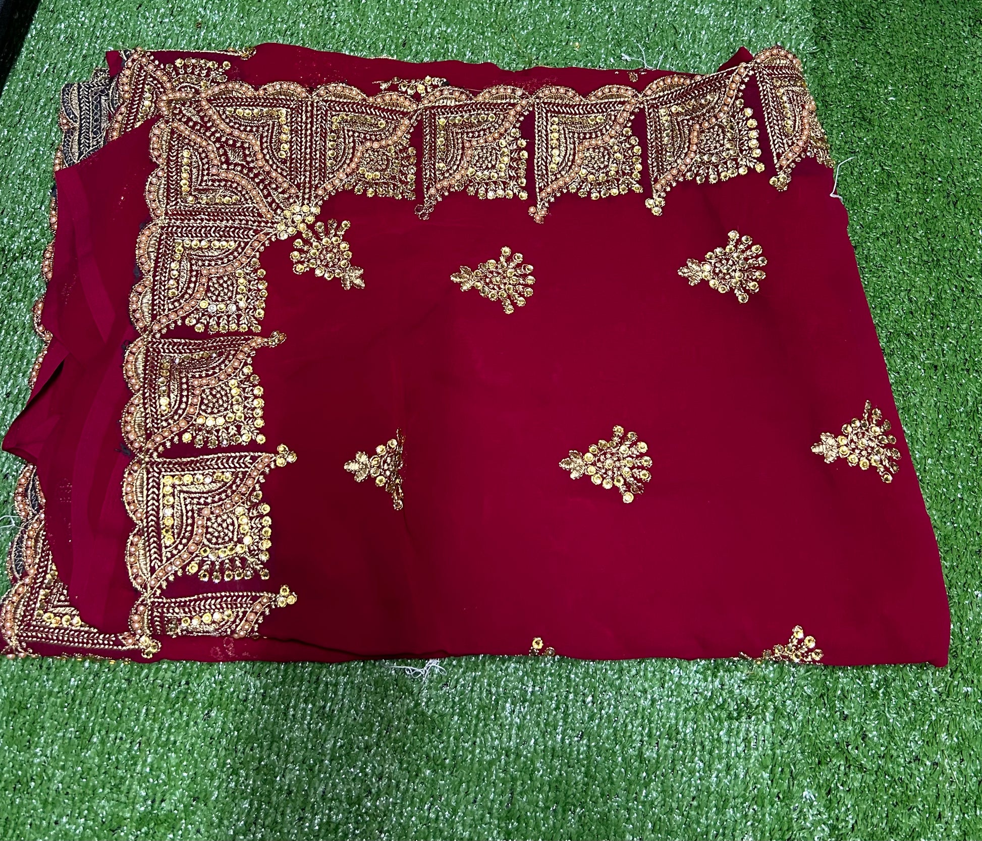 Designer Traditional Stone Work Saree for Women - Saree Ghor Charlotte