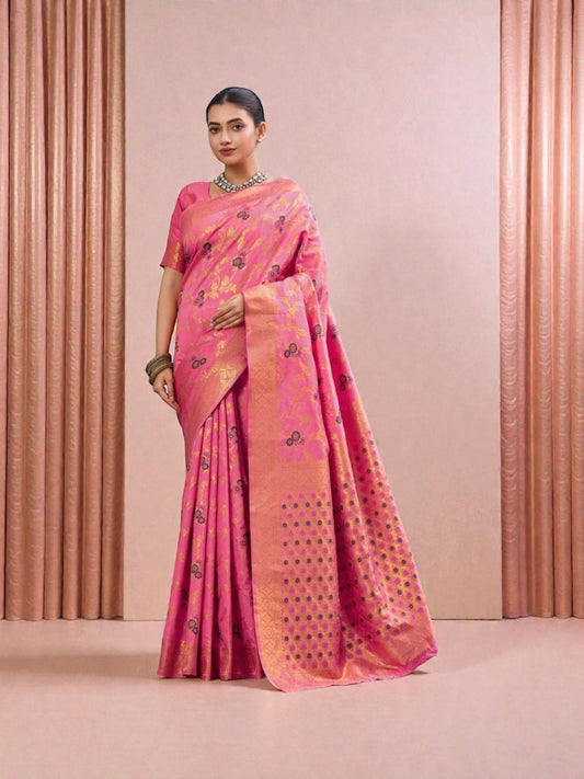 Banarasi Silk Traditional Saree, Cultural Wear for Women