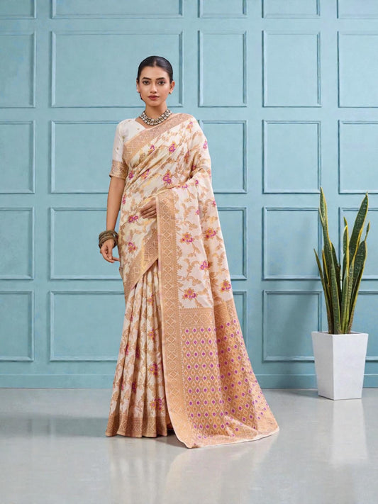 Banarasi Silk Traditional Saree, Cultural Wear for Women