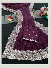 Vichitra Silk Traditional Saree, Cultural Wear for Women