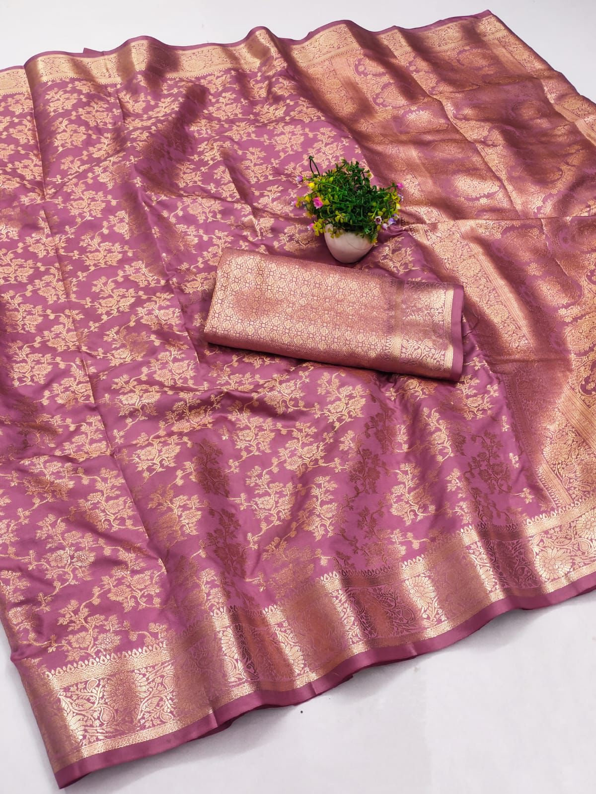 Mercerised soft silk traditional Saree for women by Saree Ghor Charlotte, featuring elegant cultural wear with intricate design.