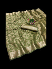 Elegant Mercerised Soft Silk Saree by Saree Ghor Charlotte, traditional cultural wear for women showcasing intricate design and vibrant color.