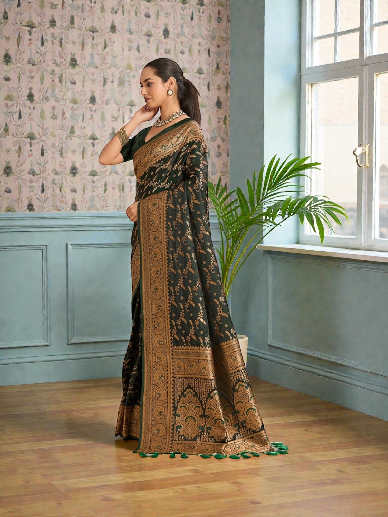 Soft Silk Traditional Saree, Cultural Wear for Women