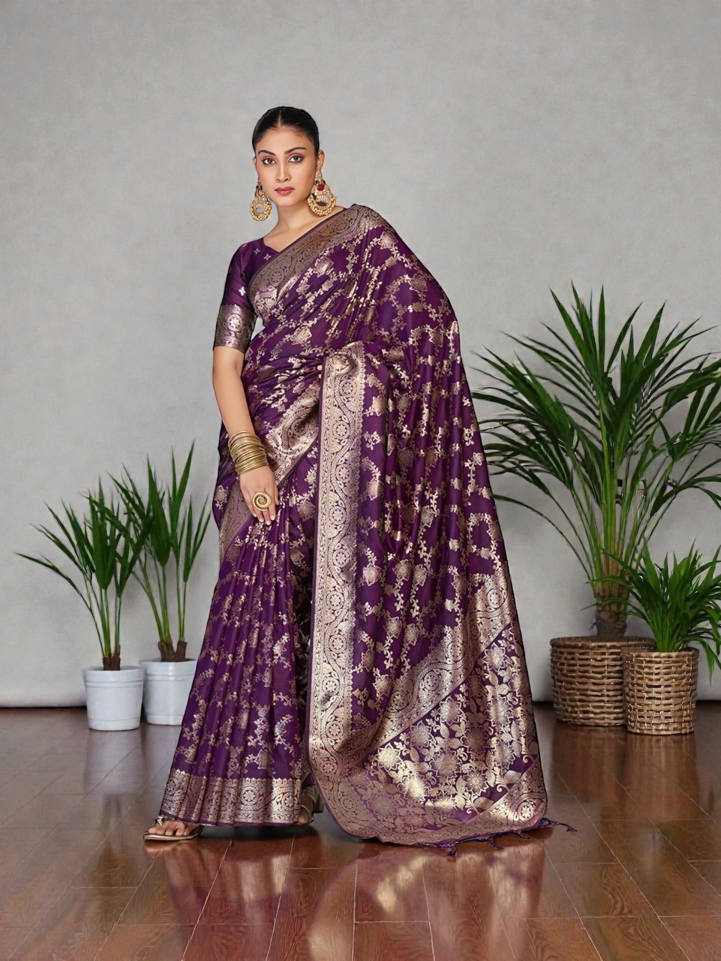 Banarasi Silk Traditional Saree, Cultural Wear for Women