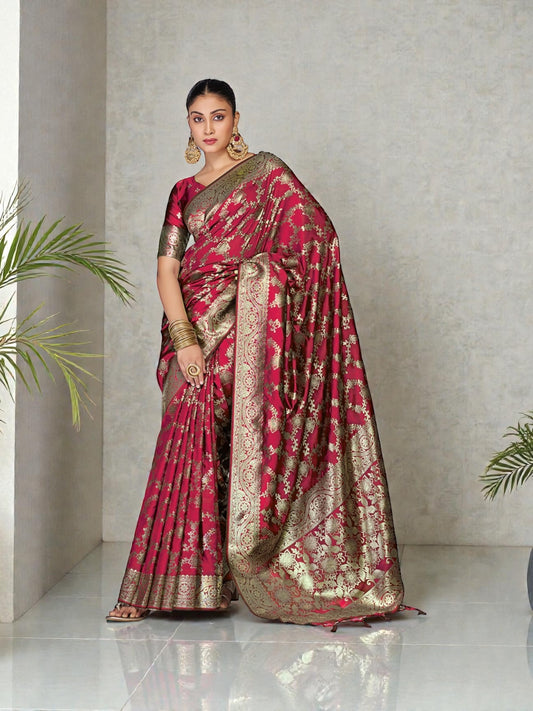 Banarasi Silk Traditional Saree, Cultural Wear for Women