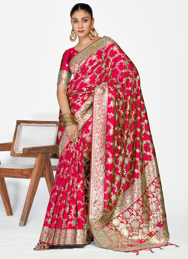 Banarasi Silk Traditional Saree, Cultural Wear for Women
