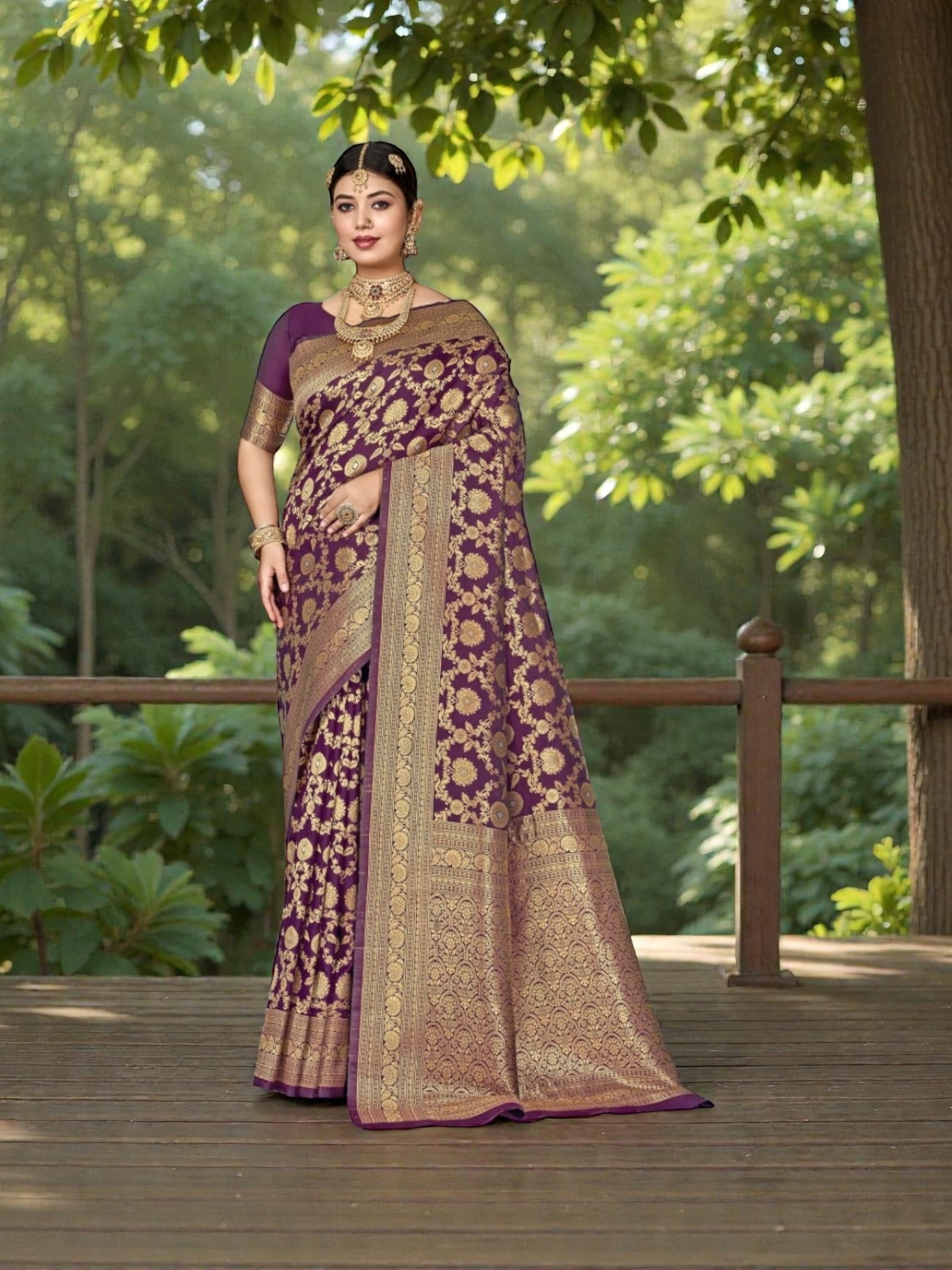 Katan Silk Traditional Saree, Cultural Wear for Women