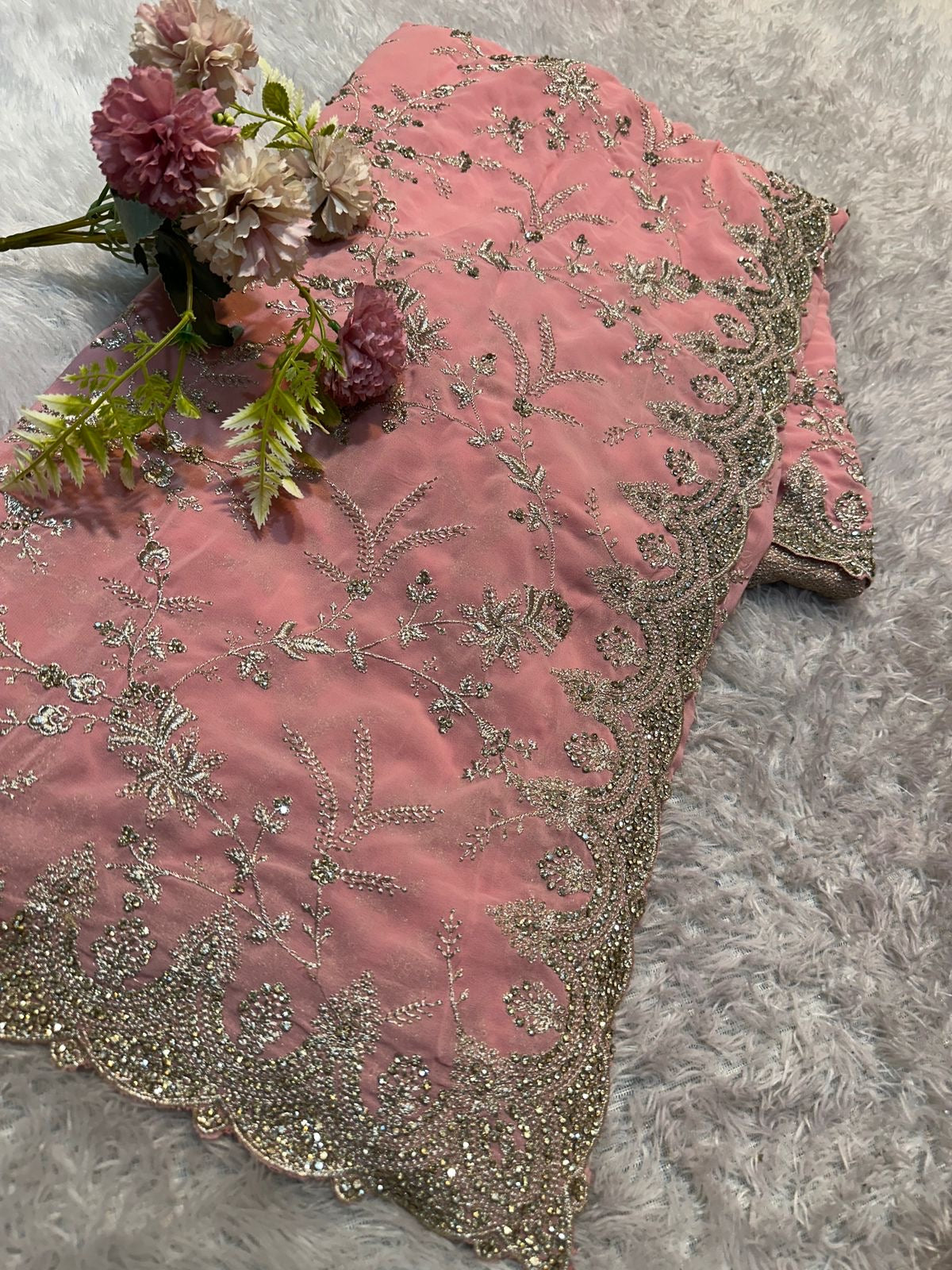 Georgette Traditional Saree, Cultural Wear for Women